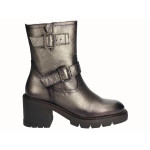 Bota Tacón Biker Piel Acero